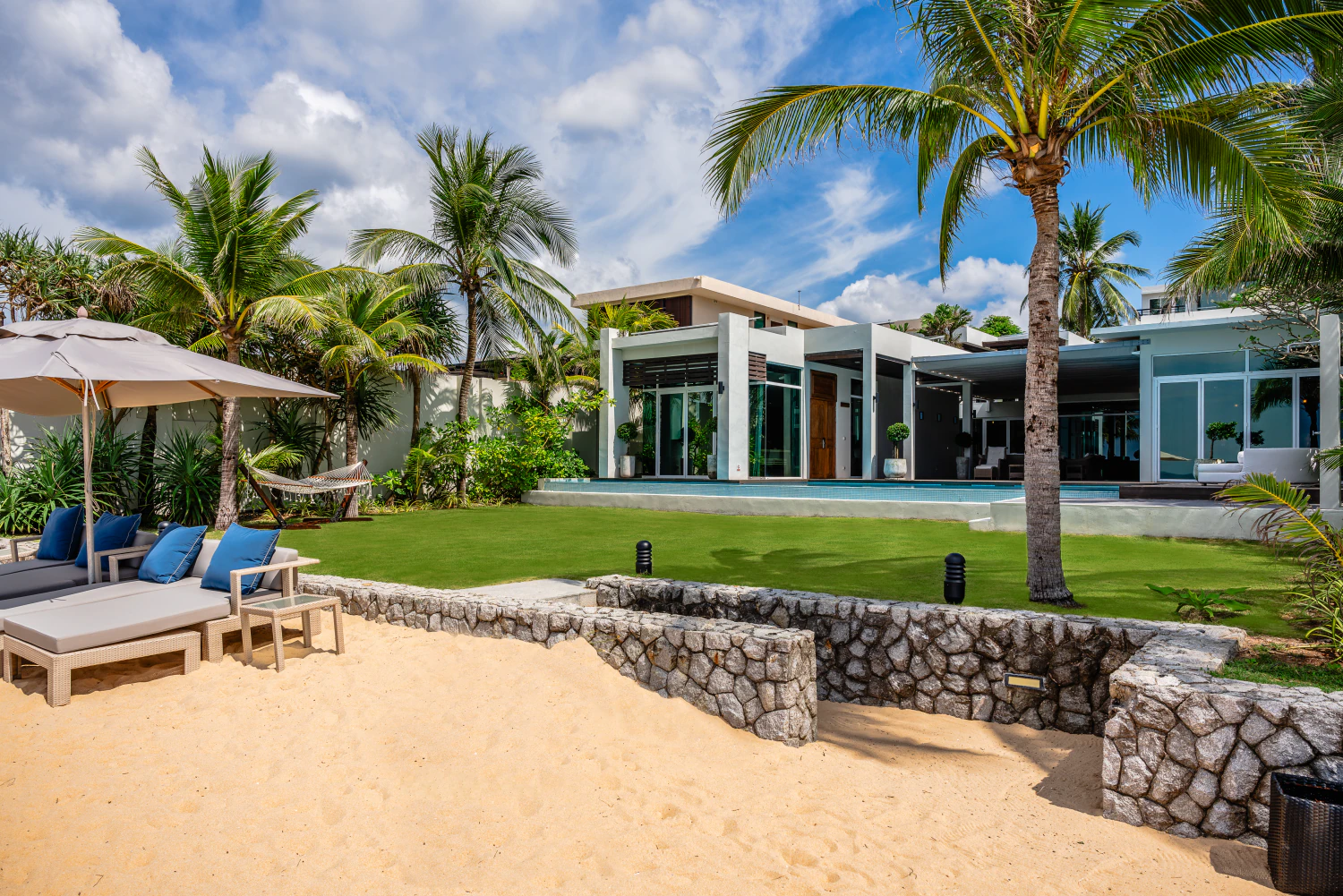 Four Bedroom Beachfront Pool Villa