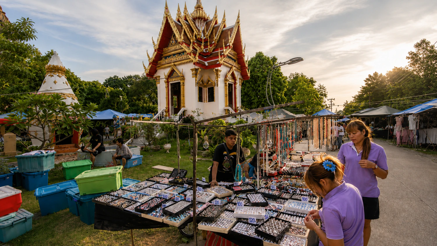 Die besten Nachtmärkte in Phuket - Karon Temple Market