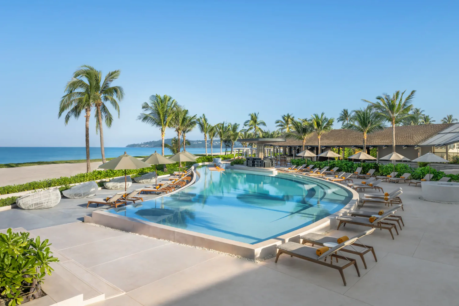 Which beach club is right for your day? - RAVA Beach Club – Large pool areas within Laguna Phuket