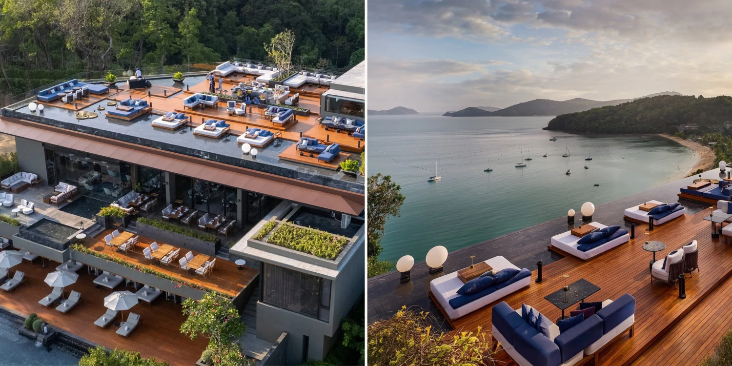 Besondere Restaurants und Rooftop Bars - Akoya Star Lounge – Moderner Sundowner über Ao Yon